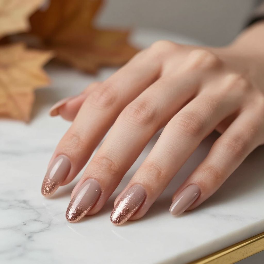 Fall Nail Designs Simple nail idea 9