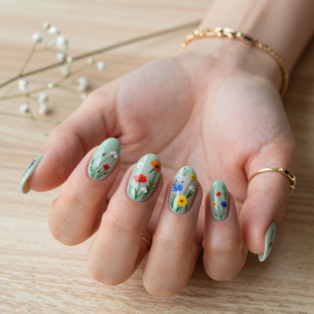 Floral nail designs 11