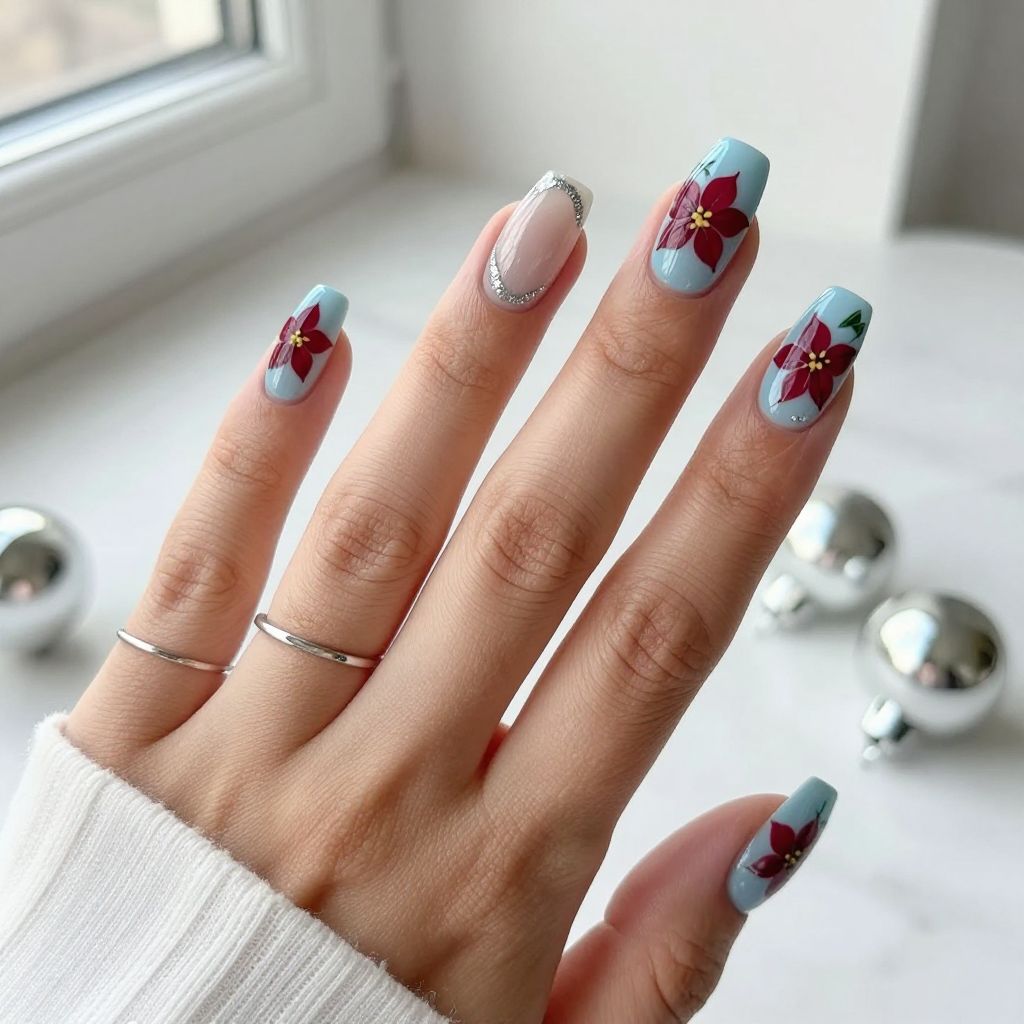 Floral nail designs 13