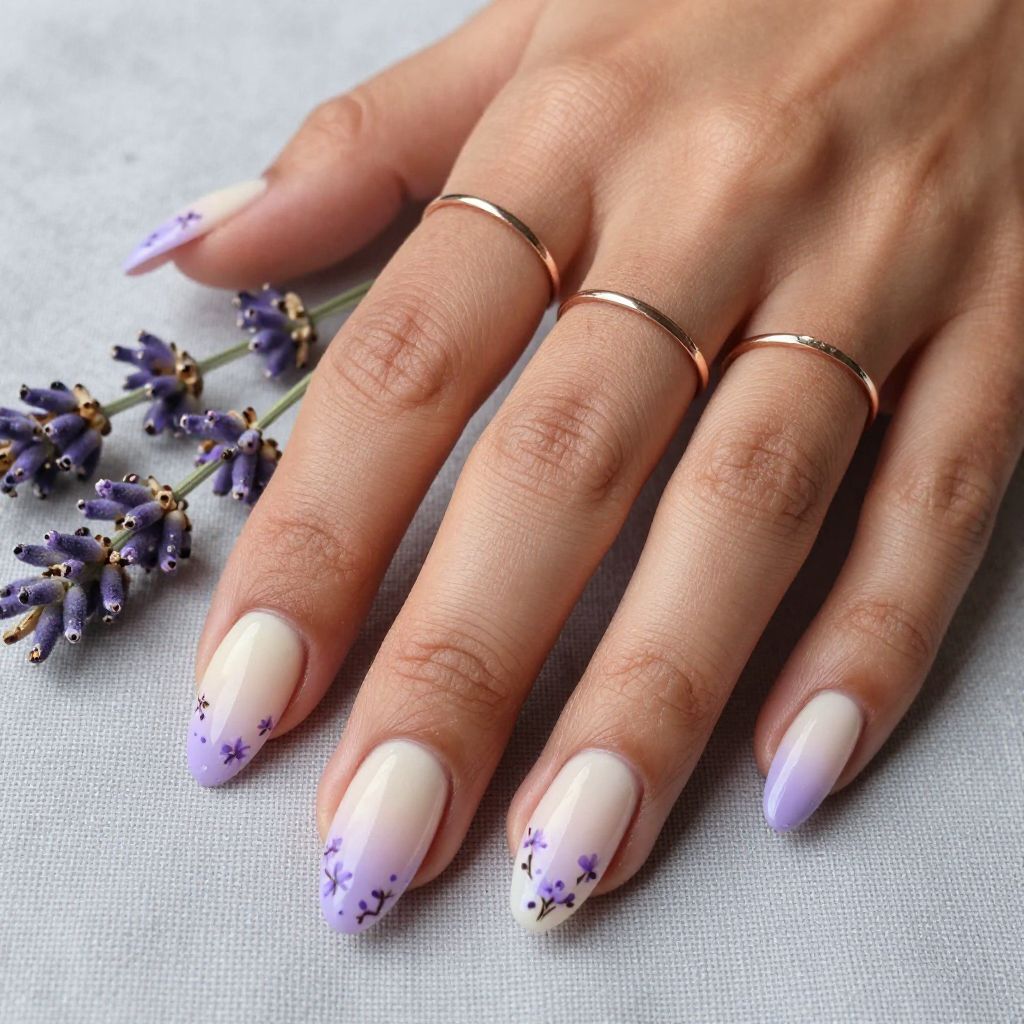 Soft Lavender Field Ombre