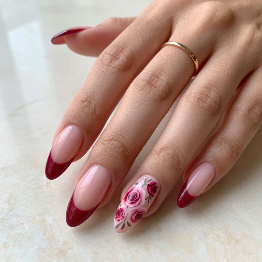 Ombre Rose Gradient Design
