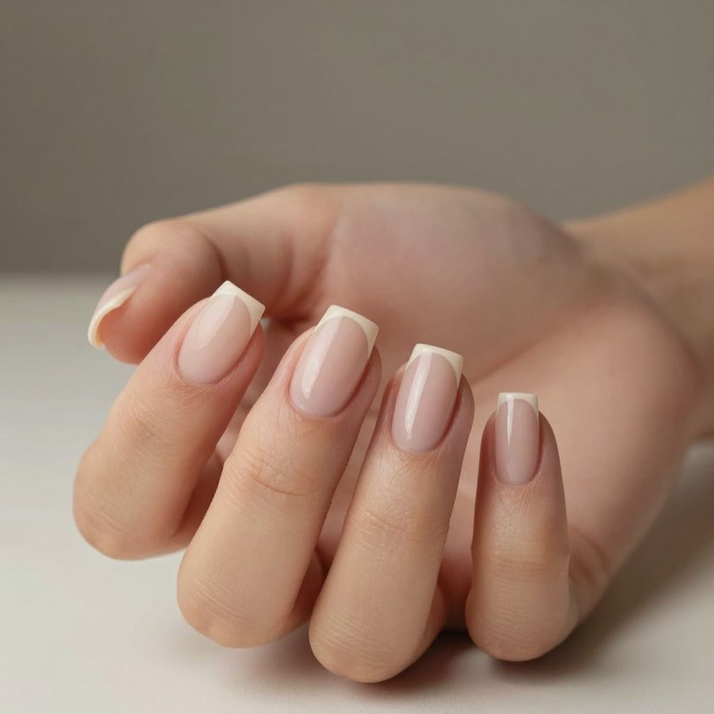 French manicure nail idea 12