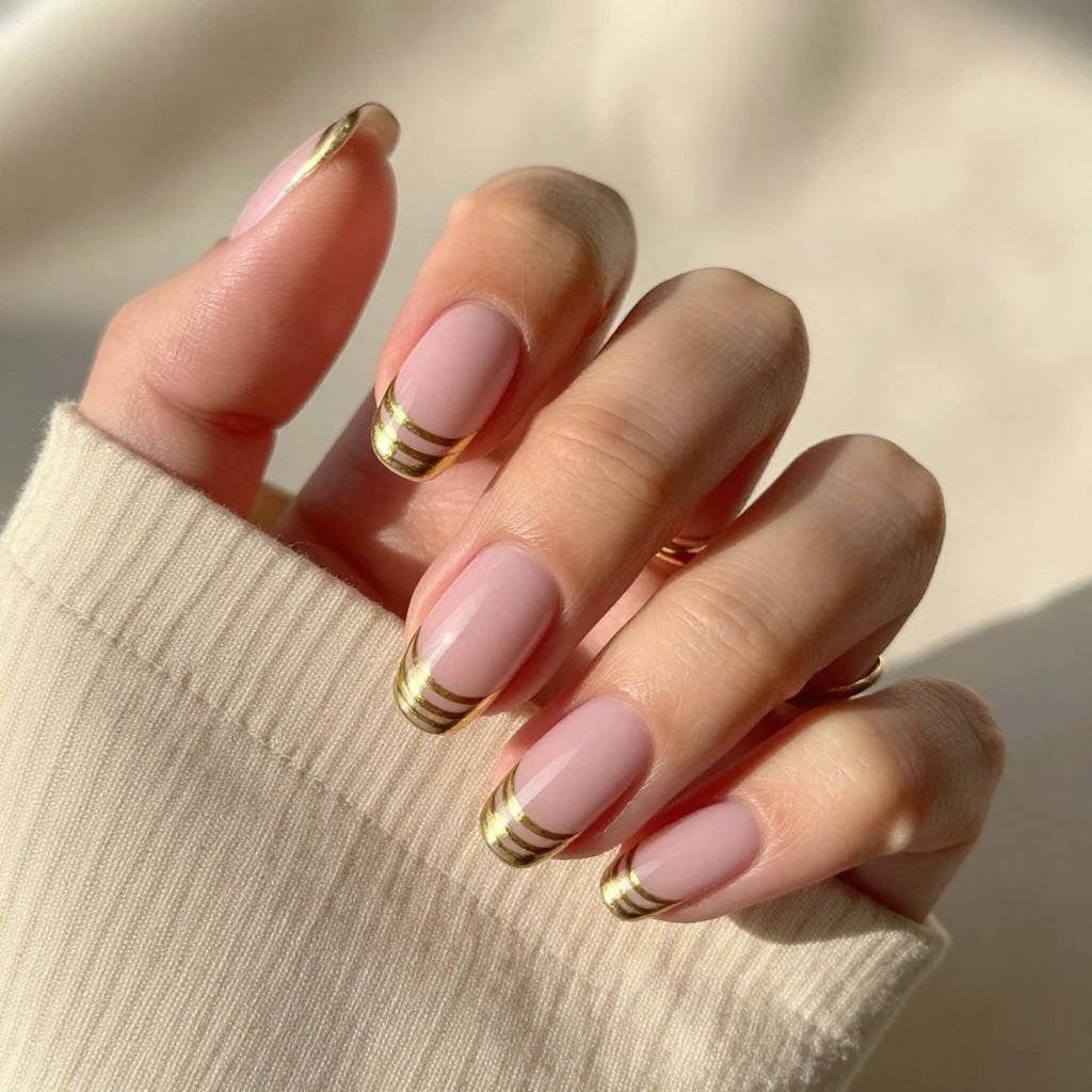 French manicure nail idea 13