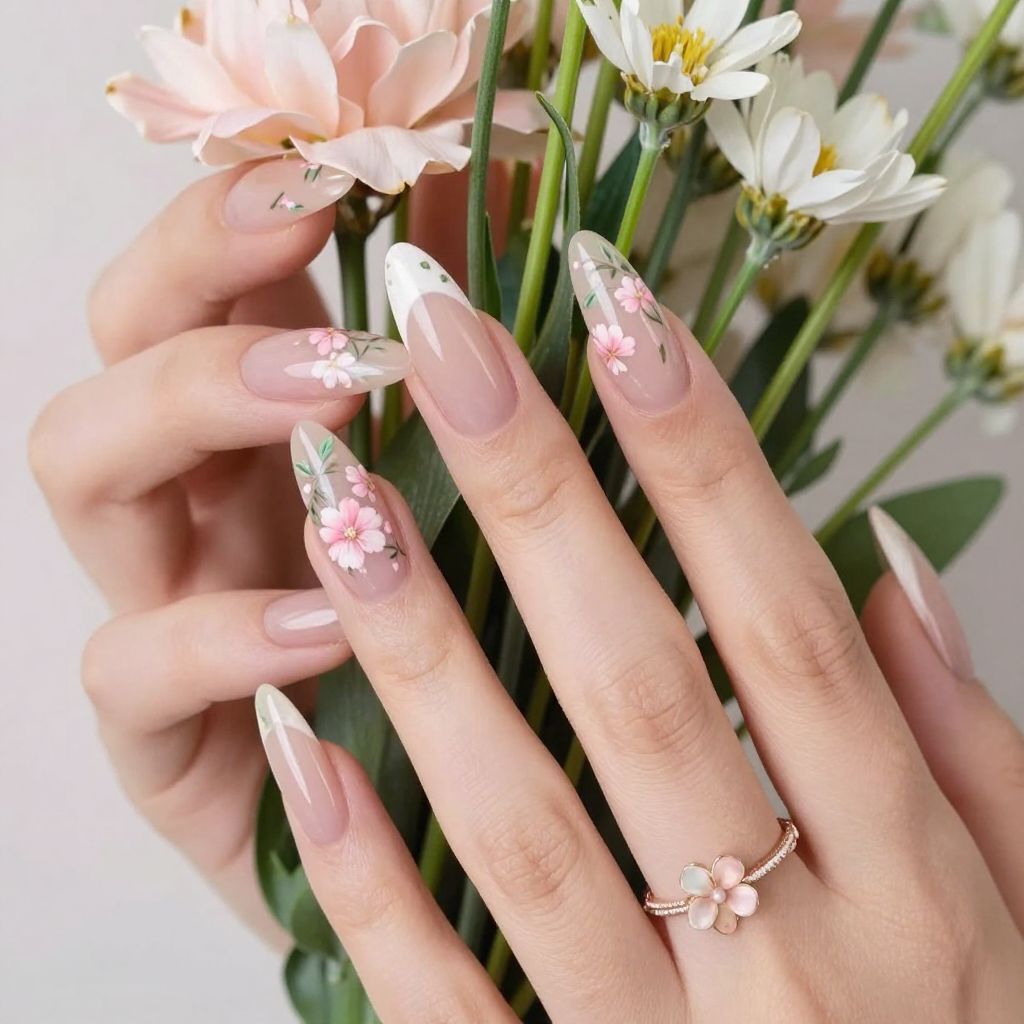 French manicure nail idea 14