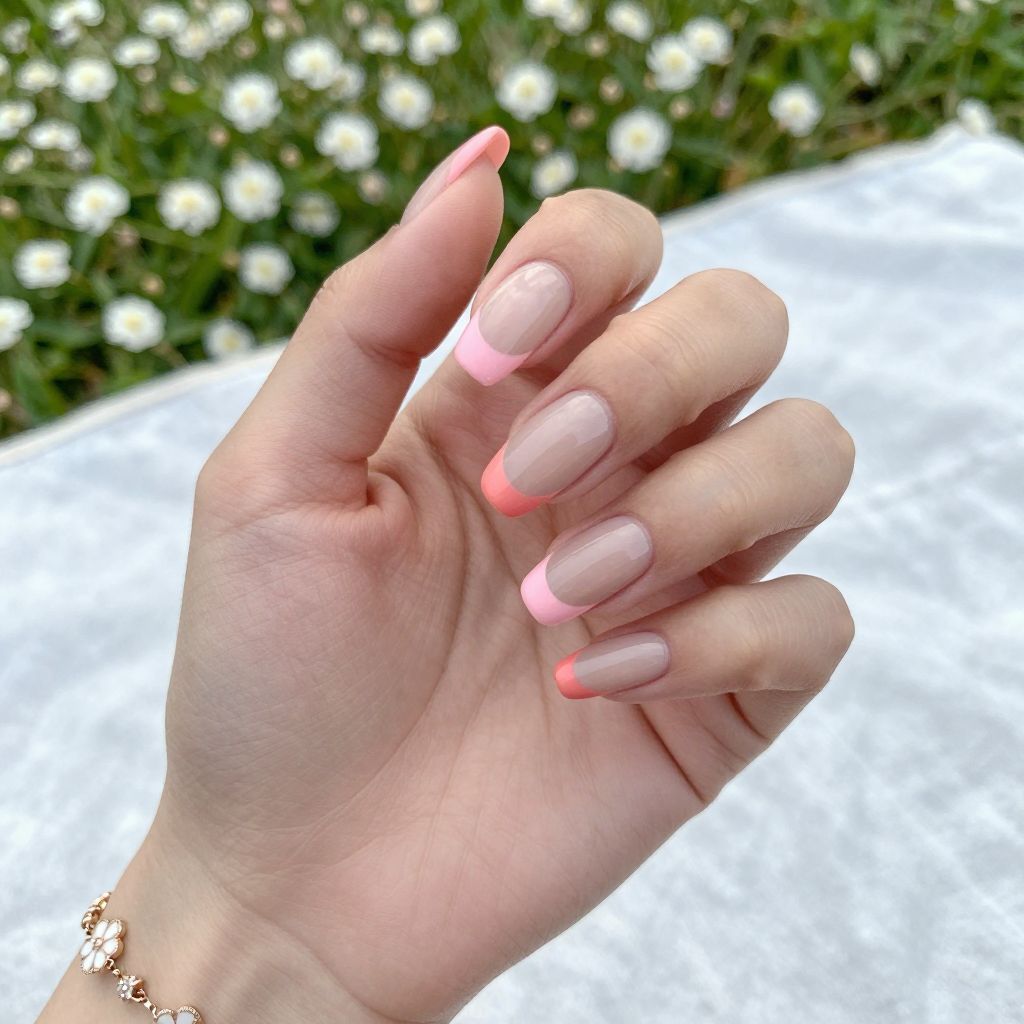 French manicure nail idea 4