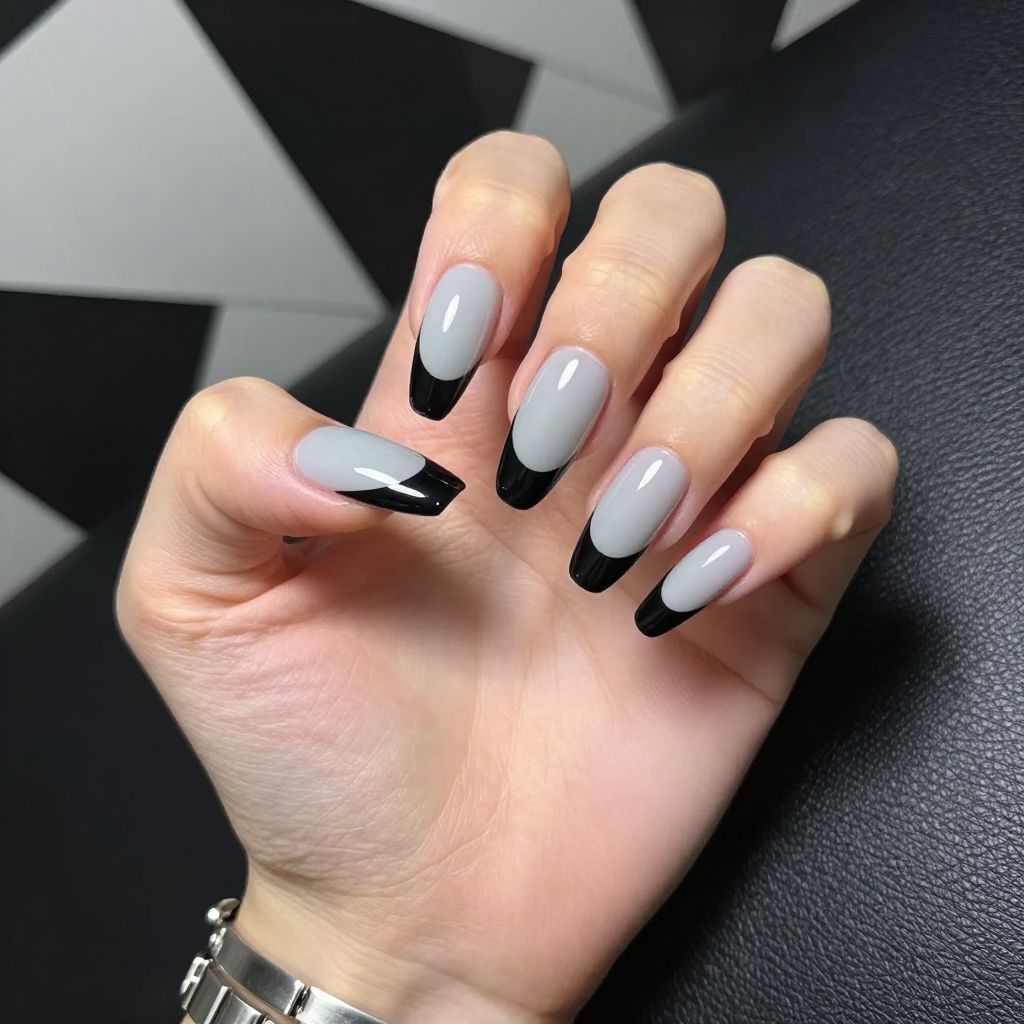 French manicure nail idea 6