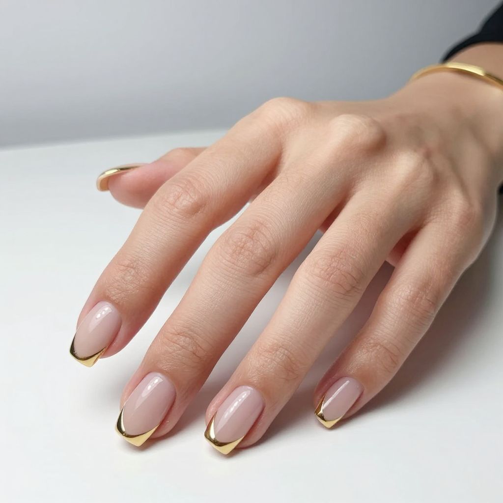 French manicure nail idea 8
