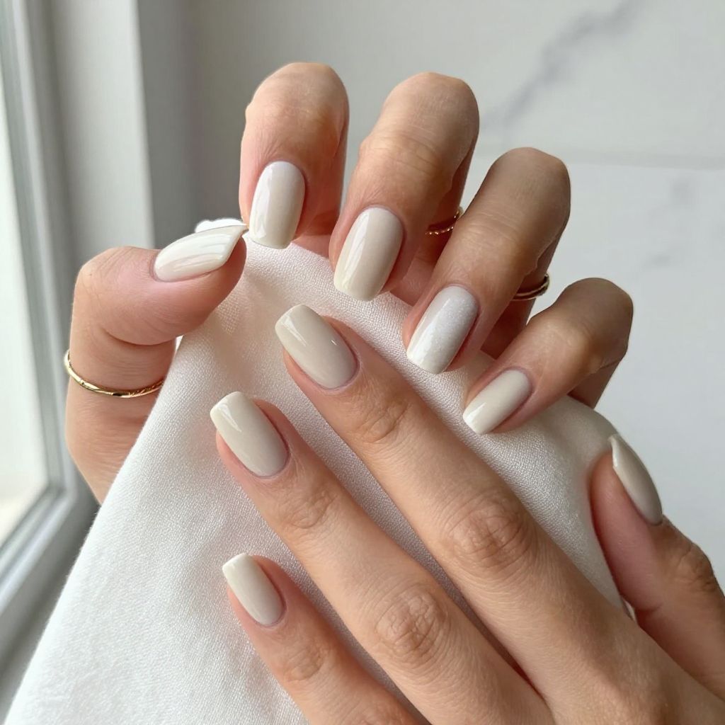 Matte French Tips with Soft Finish