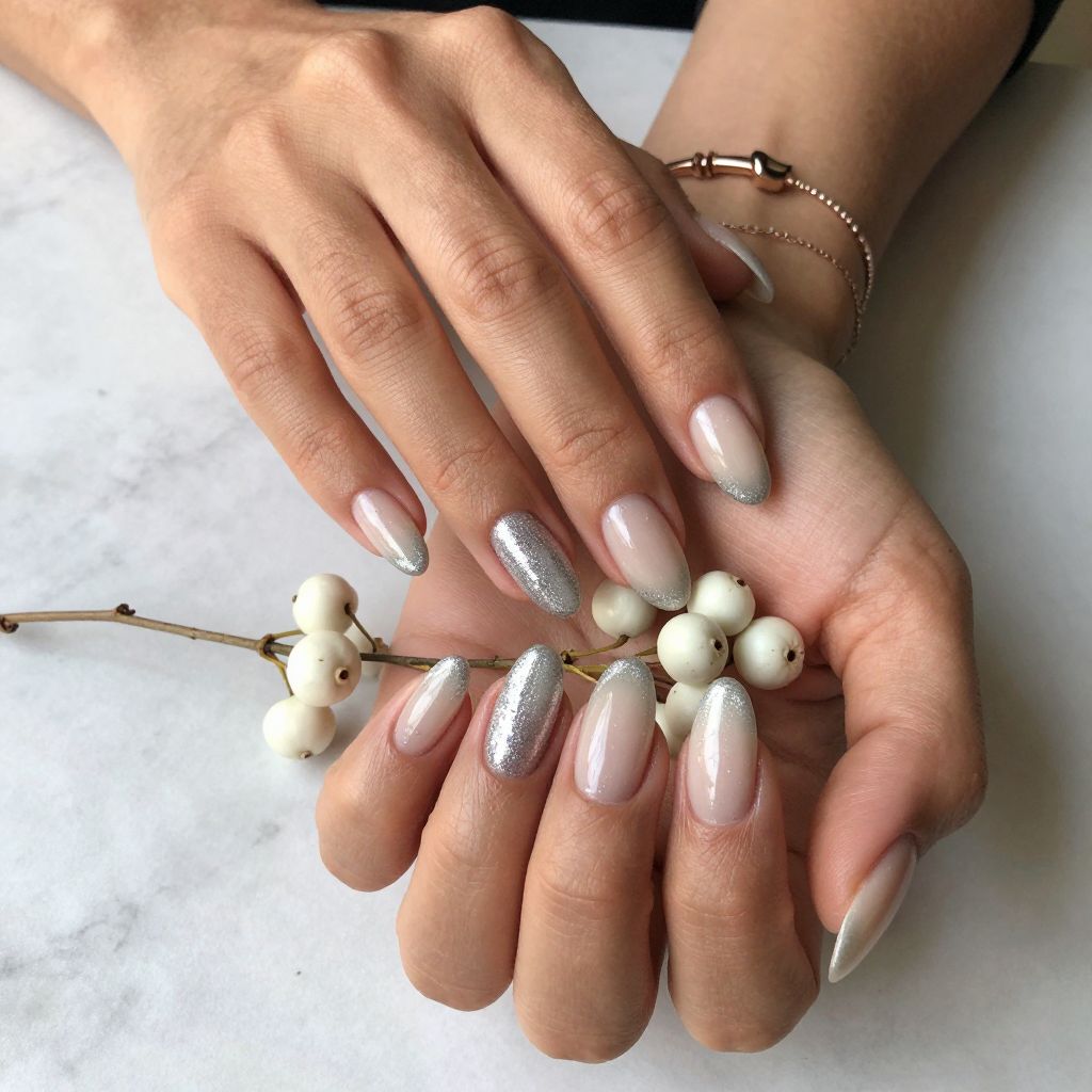 Glitter French Tips with Sparkle