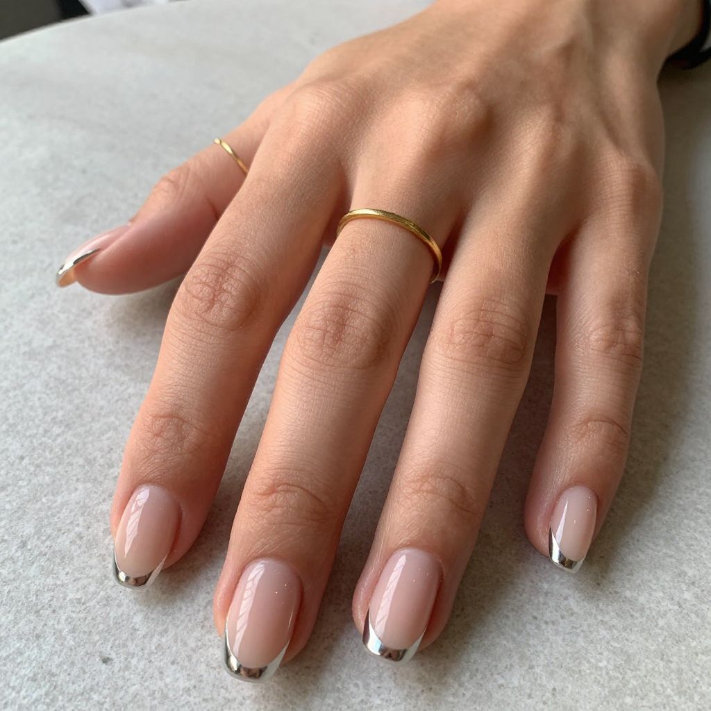 Negative Space French Tips with Cutouts