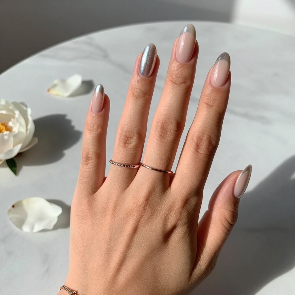Chrome French Tips
