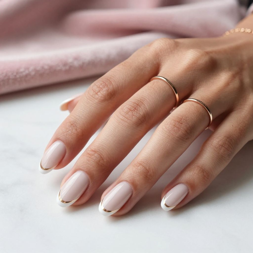 Matte and Glossy French Tips