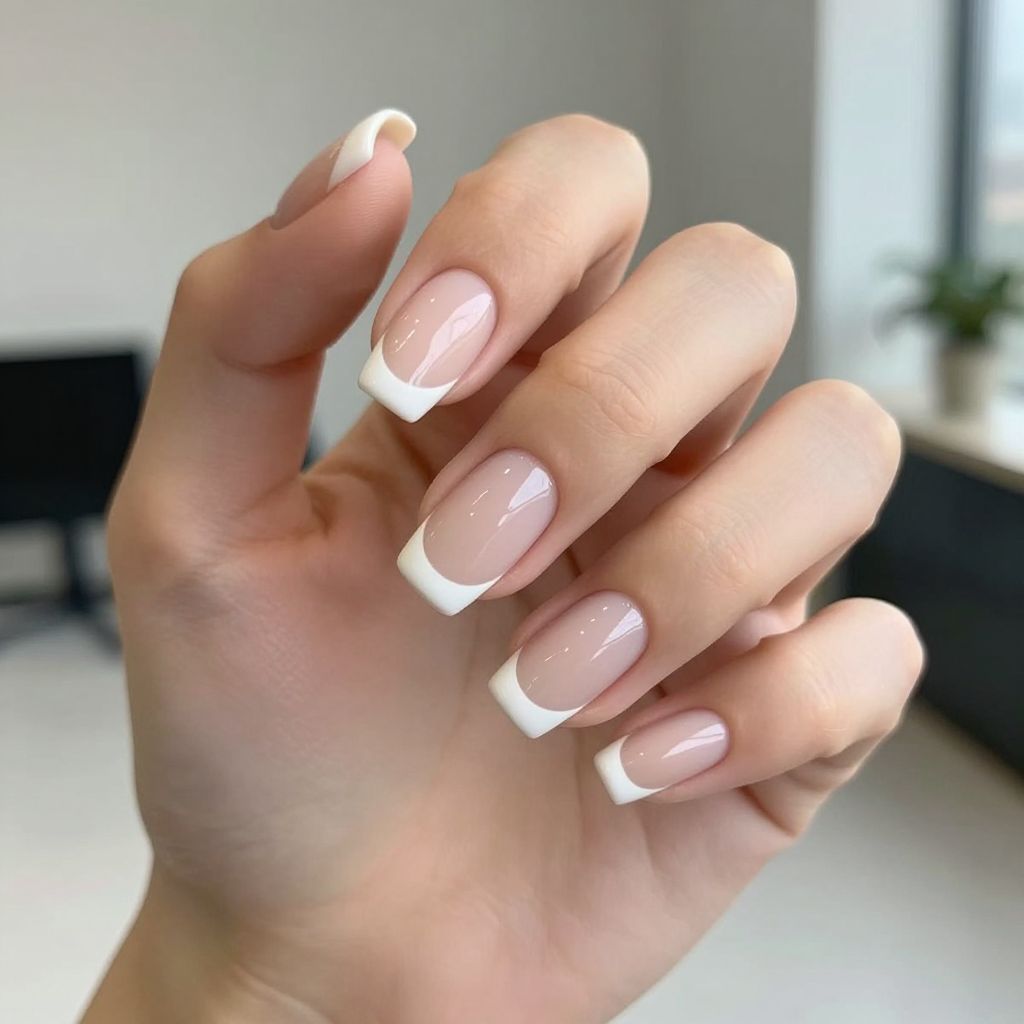 French Tip Nail Designs Short nail idea 1