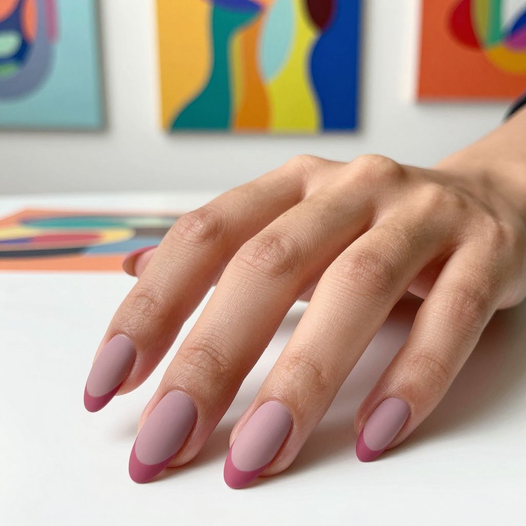 French Tip Nail Designs Short nail idea 12