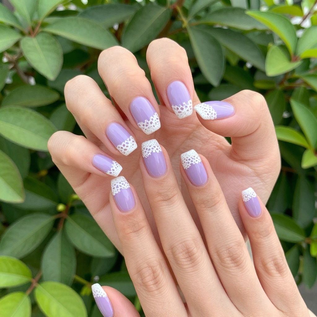 French Tip Nail Designs Short nail idea 7