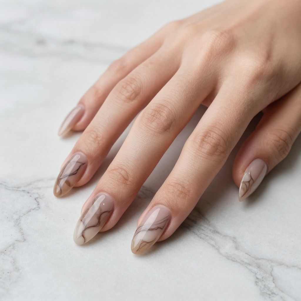 Gel Fall Nail Designs warm taupe