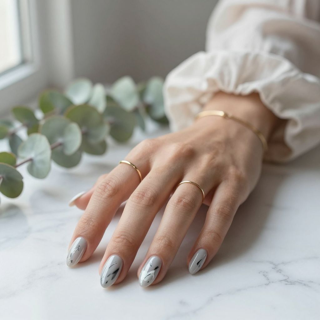 Grey Nail Designs 10
