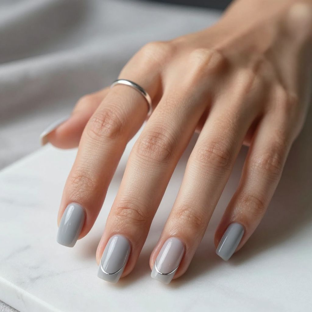 Grey Nail Designs 11