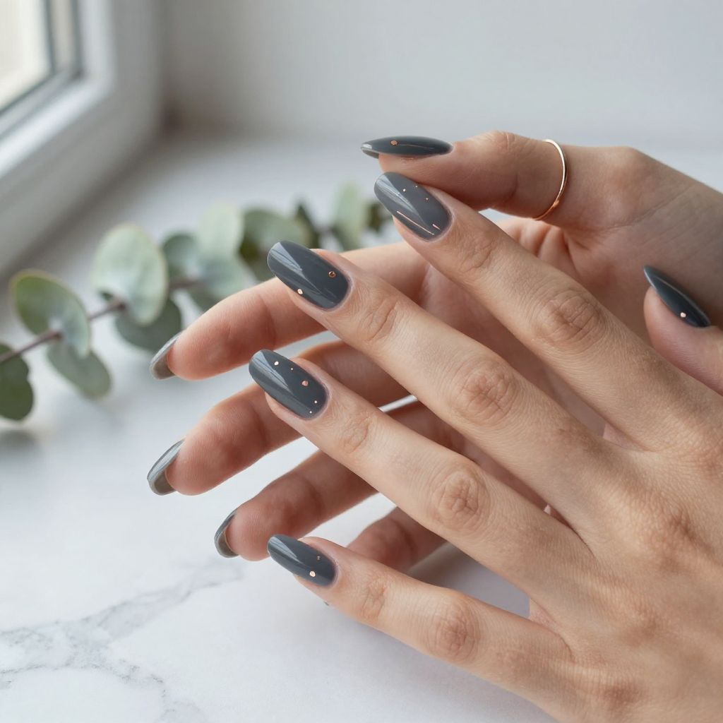 Grey Nail Designs 13
