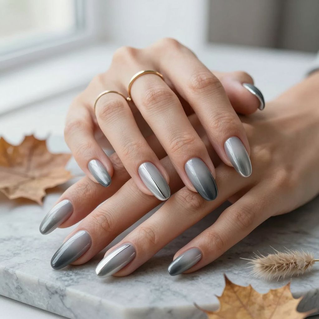 Grey Nail Designs 2