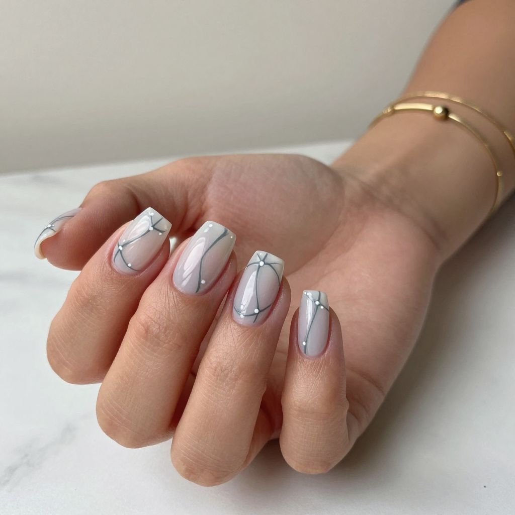 Grey Nail Designs 3