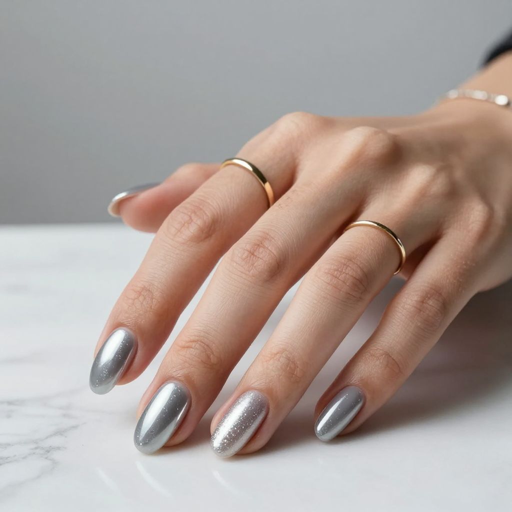 Grey Nail Designs 4