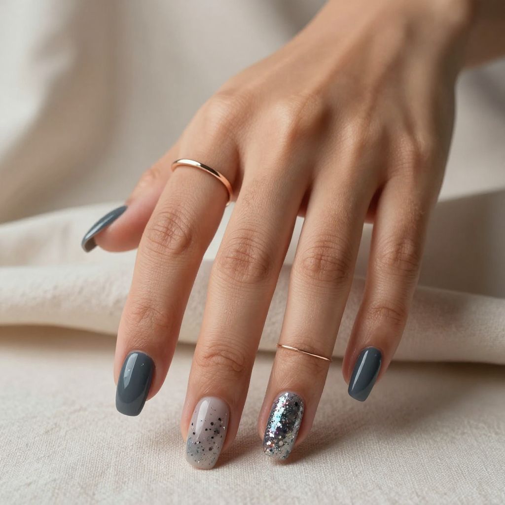 Grey Nail Designs 6