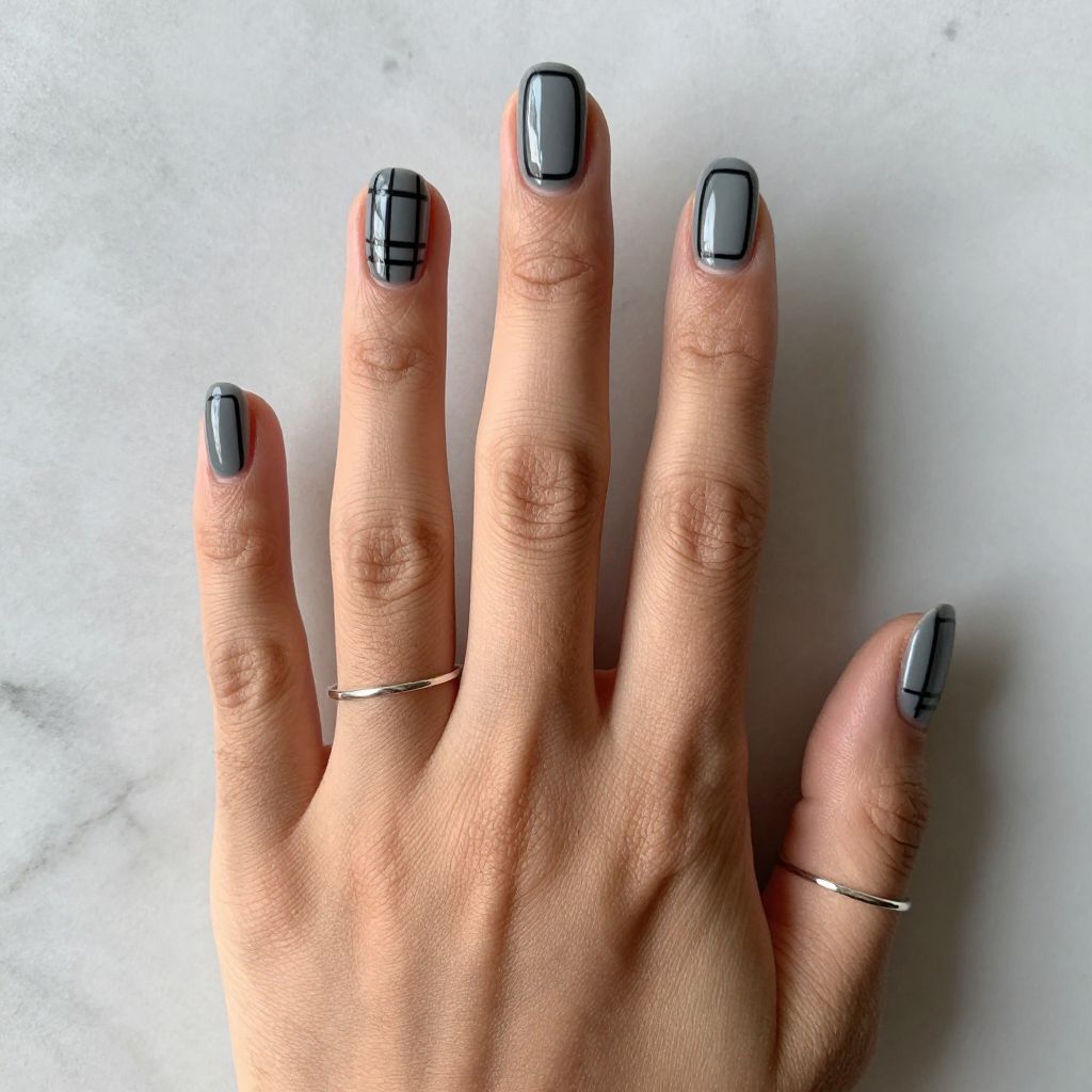 Grey Nail Designs 9