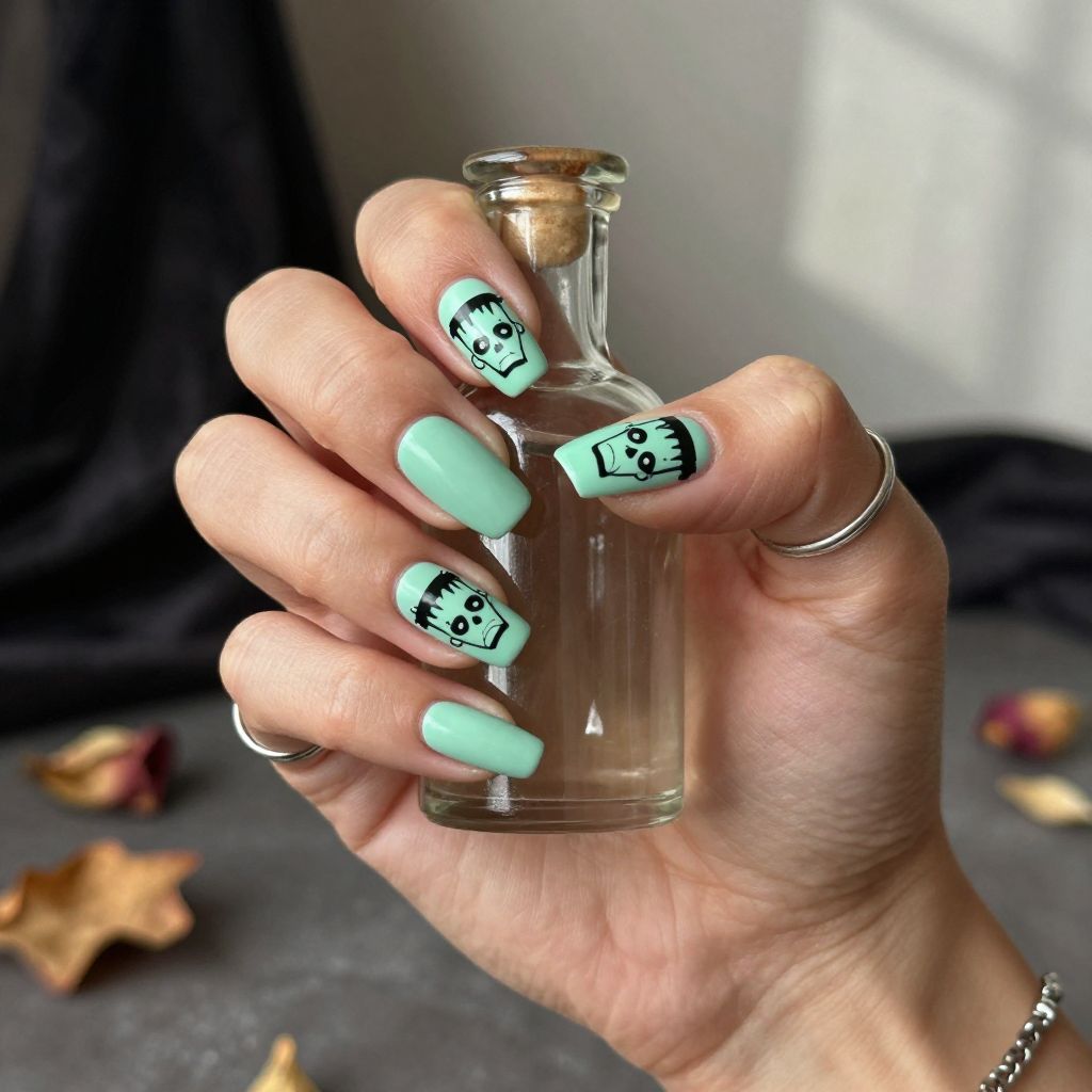 Frankenstein Monster Nails