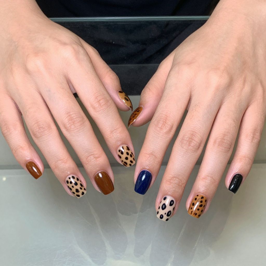 Leopard Print Nail Idea 10