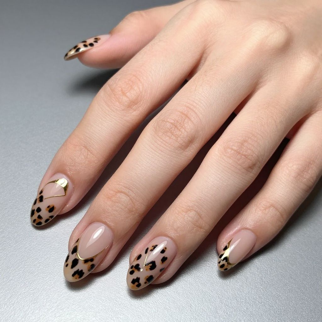 Leopard Print Nail Idea 11