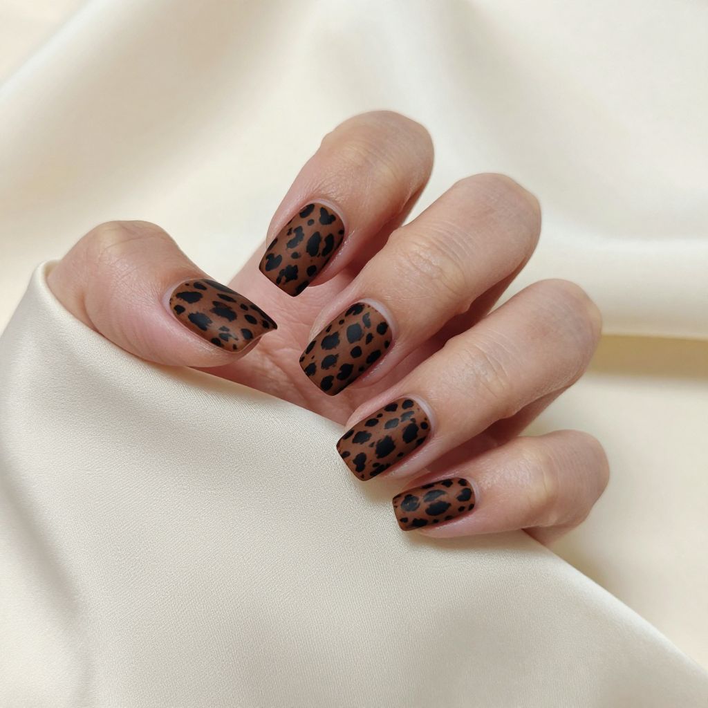Leopard Print Nail Idea 12