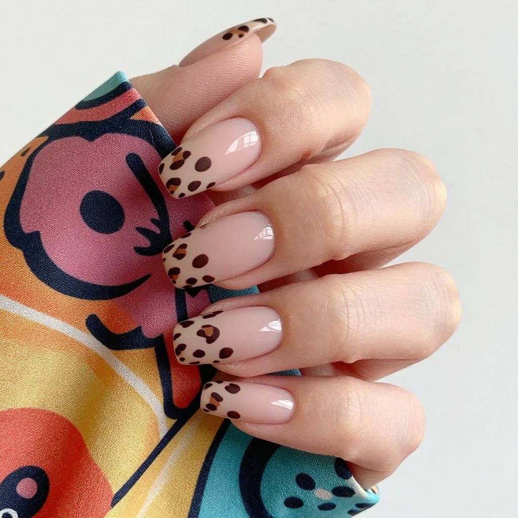 Leopard Print Nail Idea 7