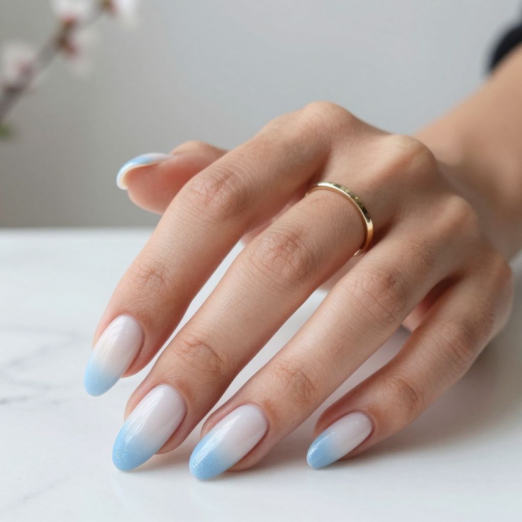 Soft Powder Blue Gradient