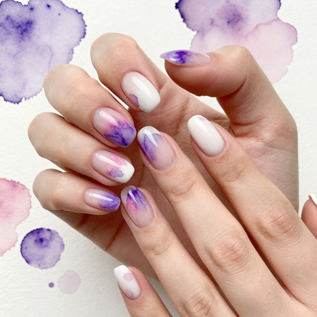 Light Purple Nail Designs nail idea 12