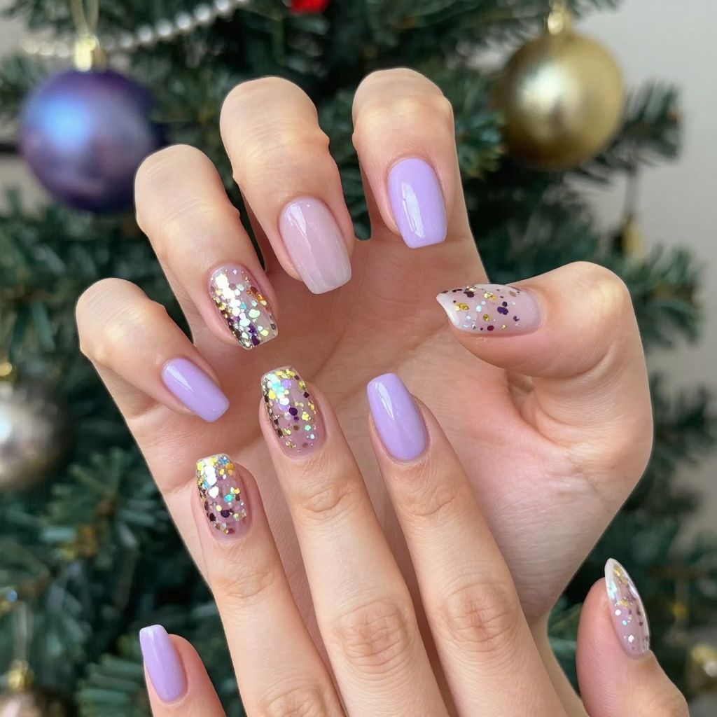 Light Purple Nail Designs nail idea 14