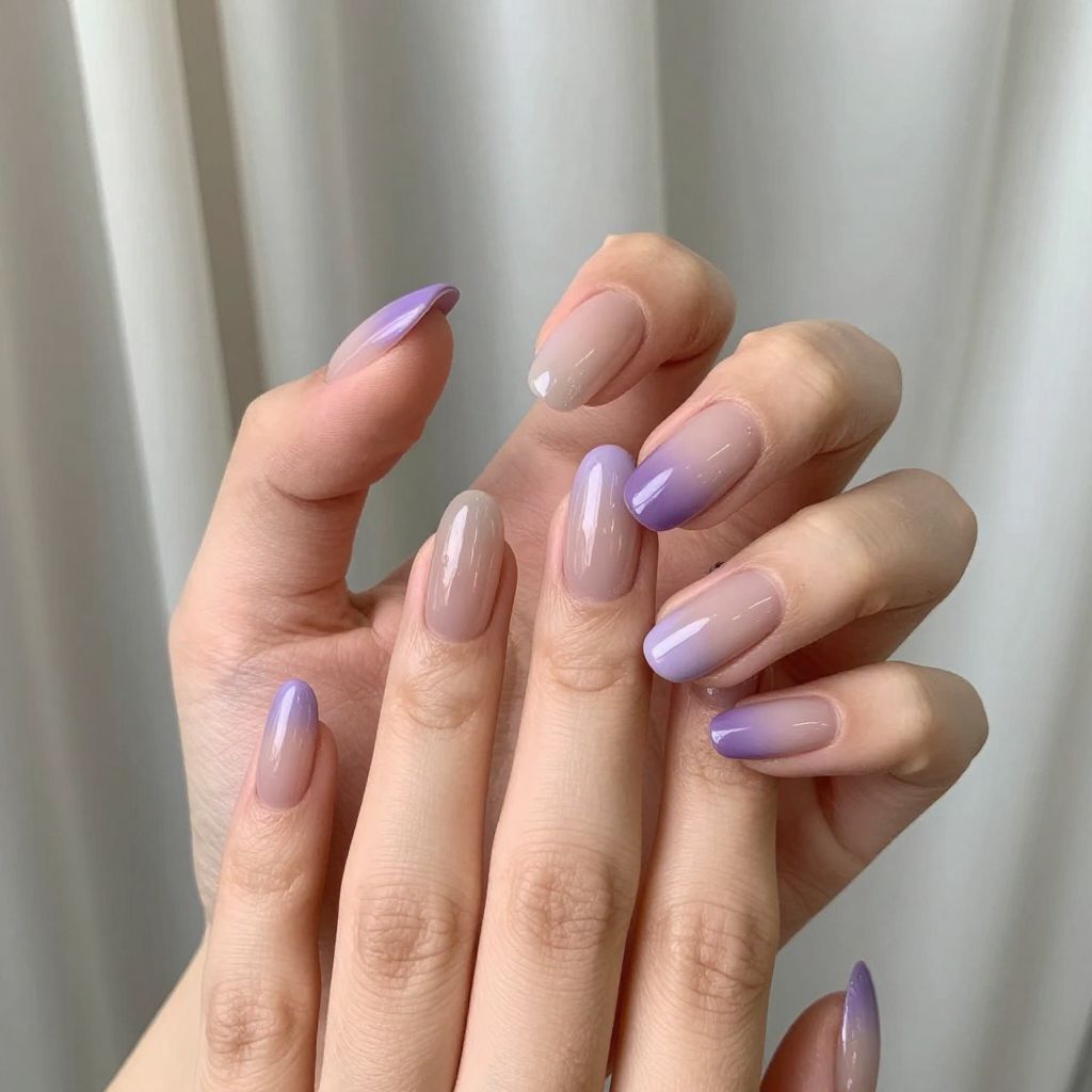 Light Purple Nail Designs nail idea 15