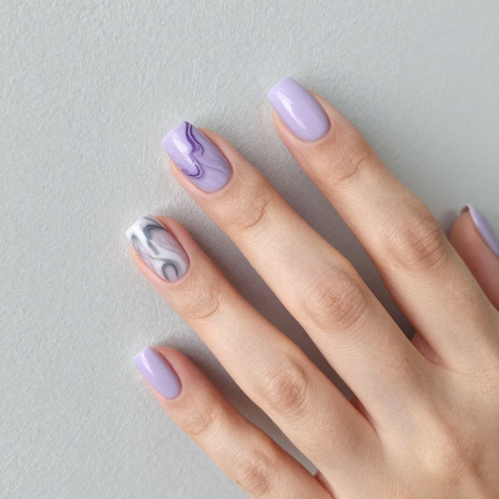 Light Purple Nail Designs nail idea 2