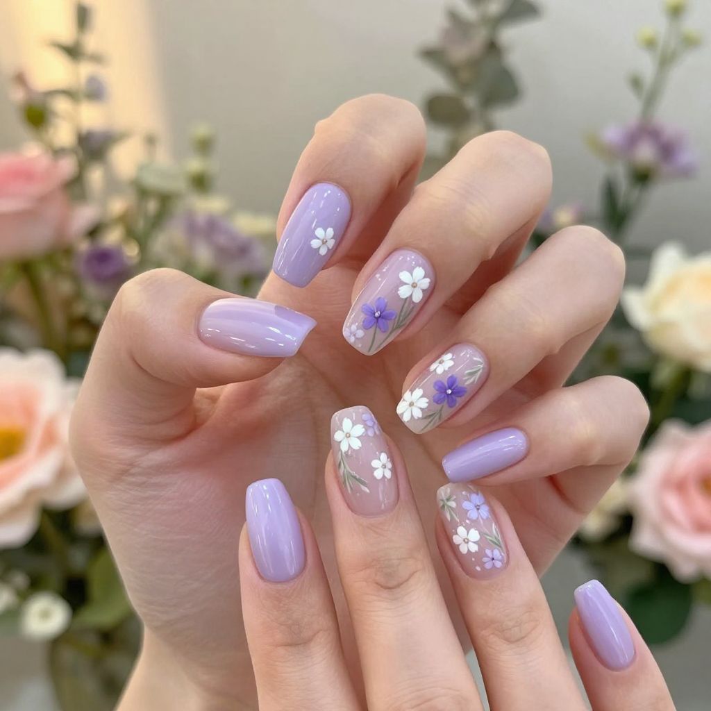 Light Purple Nail Designs nail idea 4