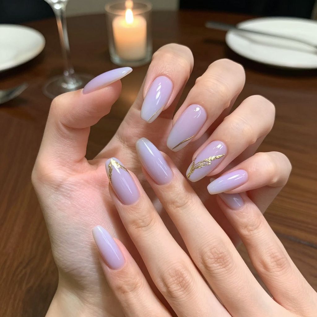 Light Purple Nail Designs nail idea 9