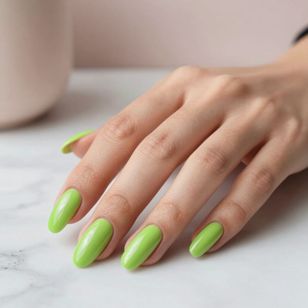 Lime Green Nail Designs nail idea 1