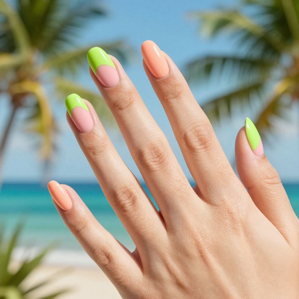 Lime Green Nail Designs nail idea 9
