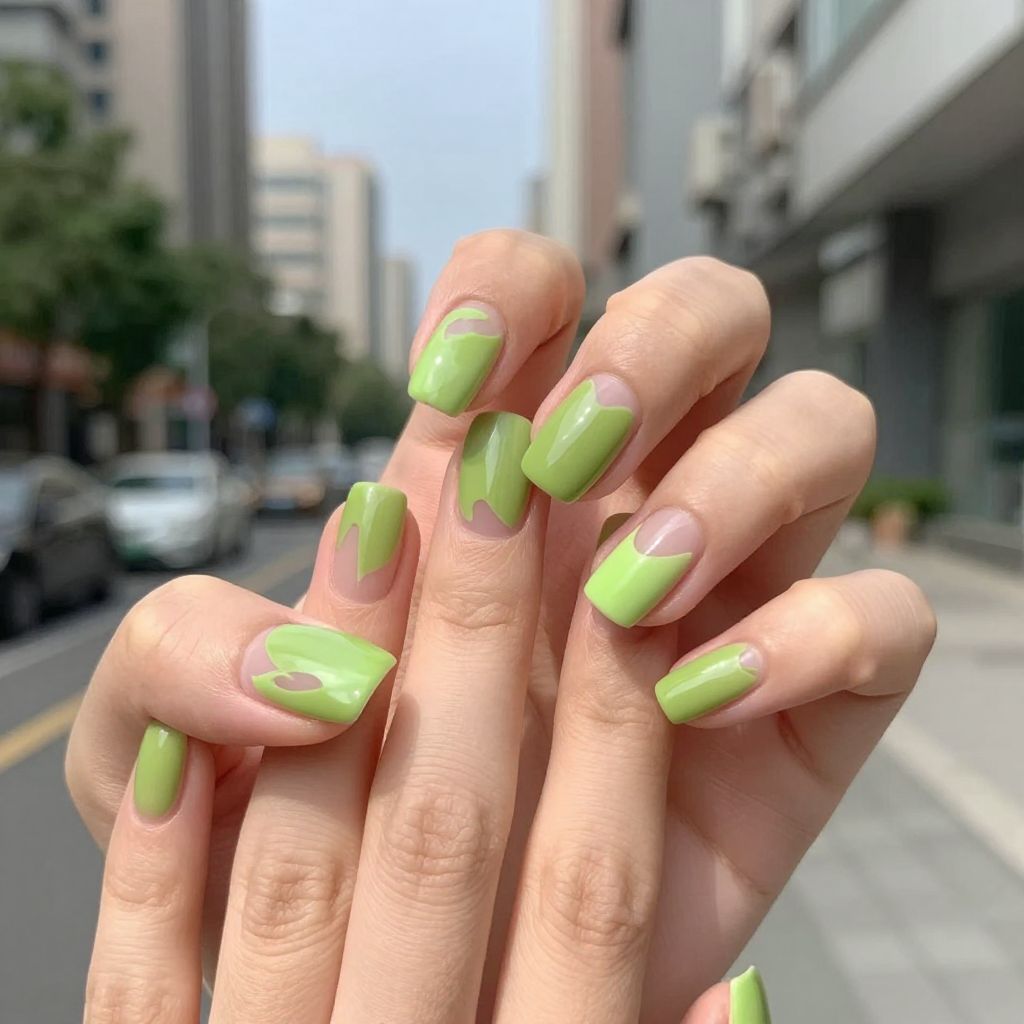 Lime Green Nail Designs nail idea 11