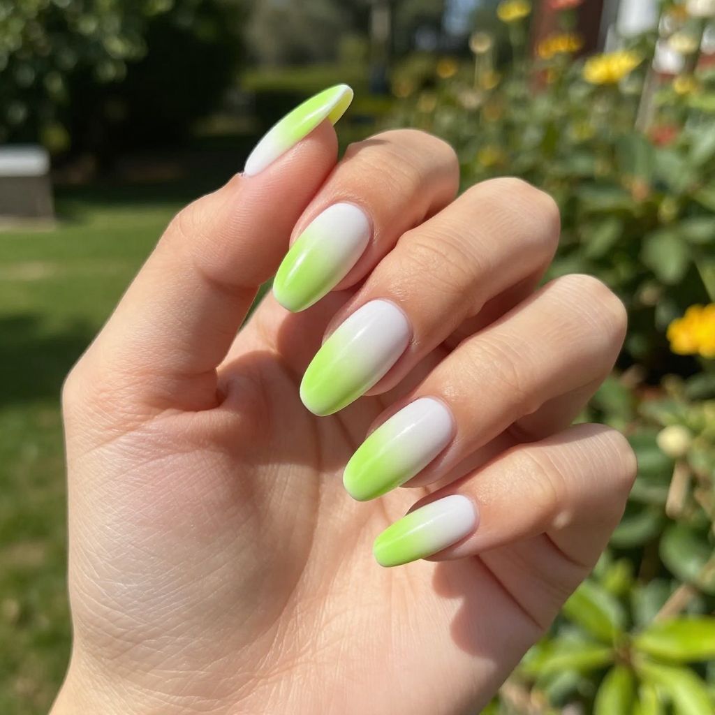 Lime Green Nail Designs nail idea 2