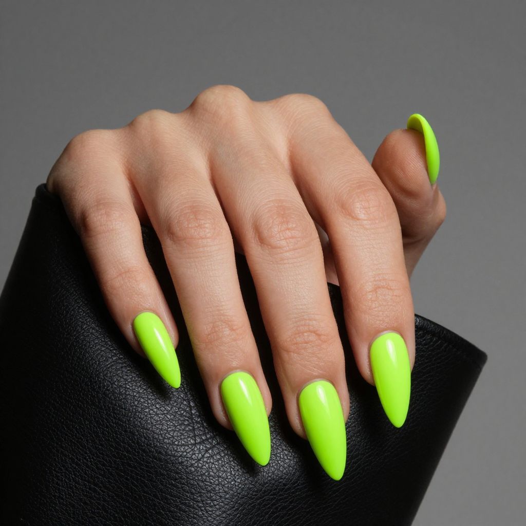 Lime Green Nail Designs nail idea 3