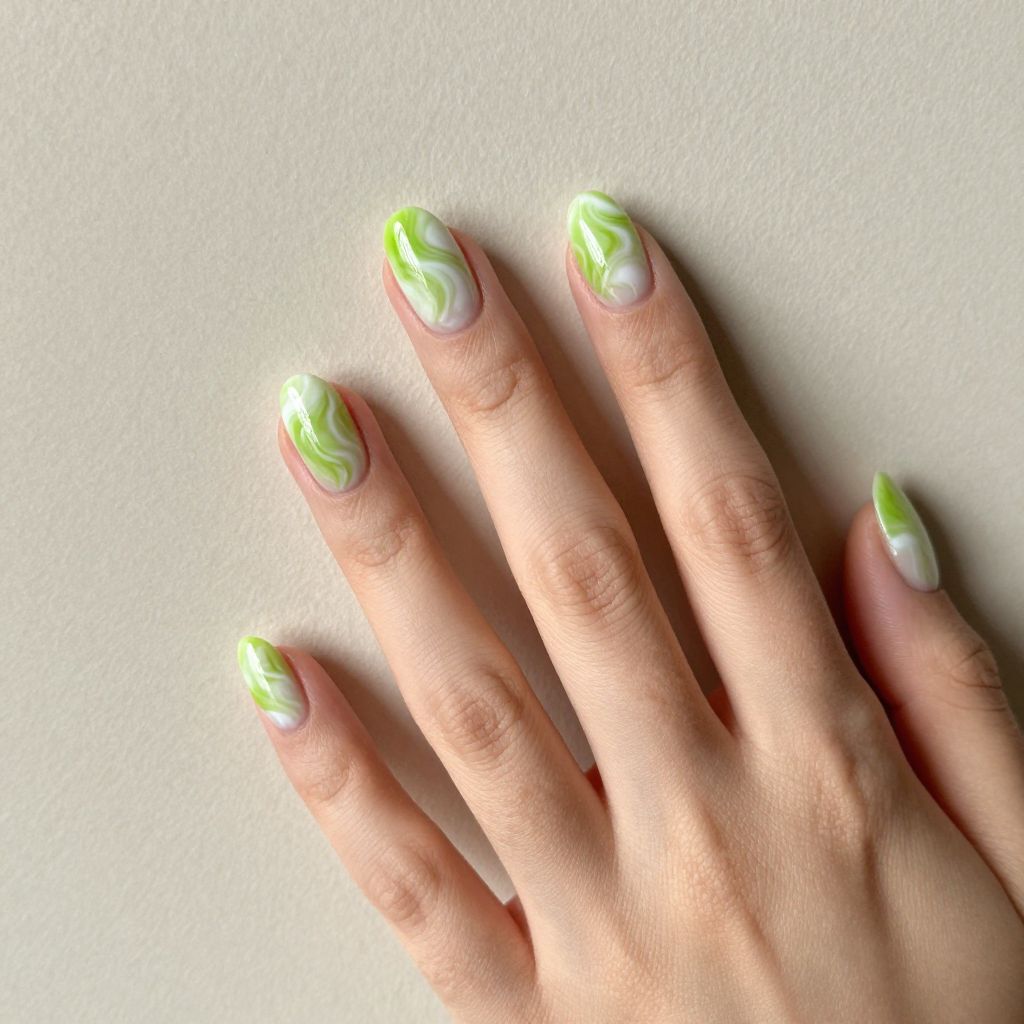 Lime Green Nail Designs nail idea 6