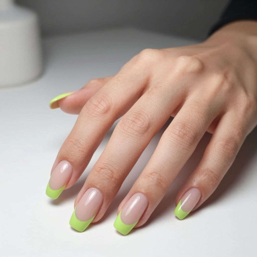 Lime Green Nail Designs nail idea 7