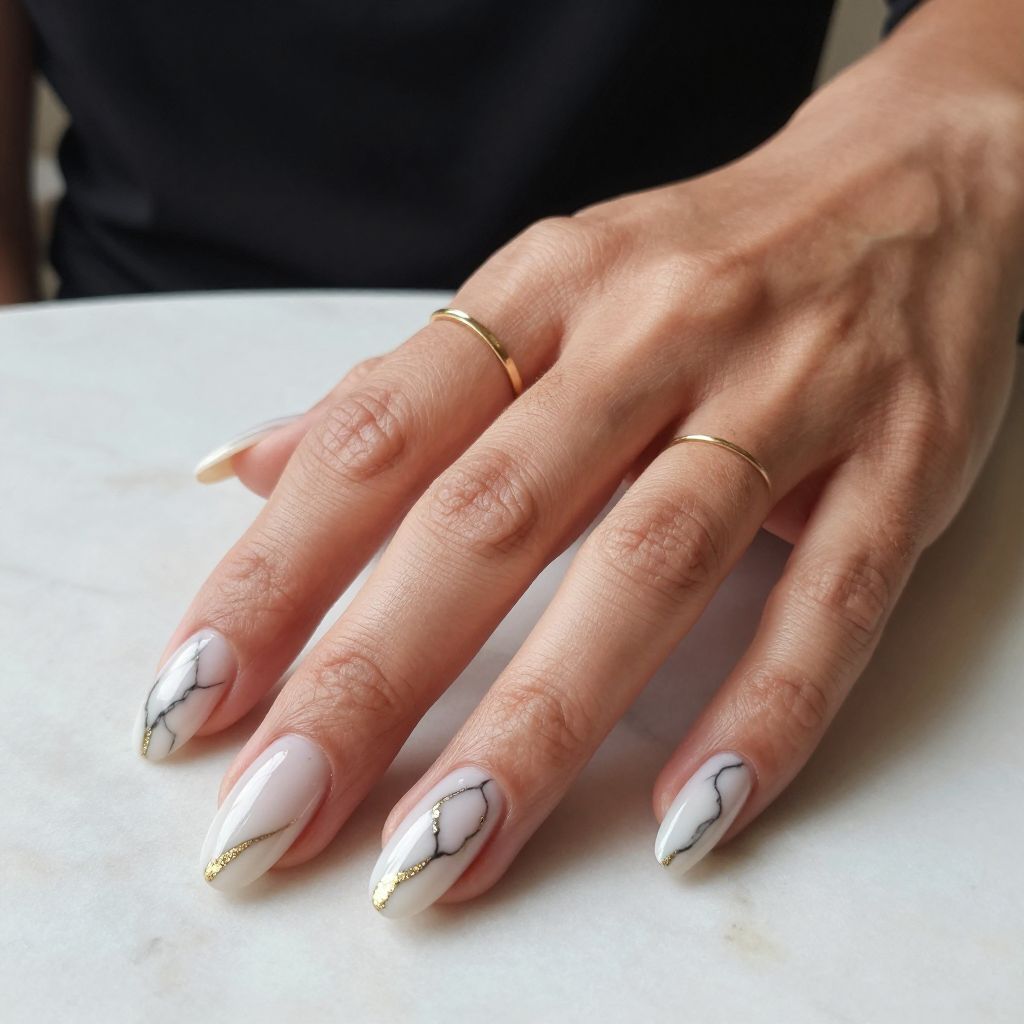 Marble Effect in Black and White
