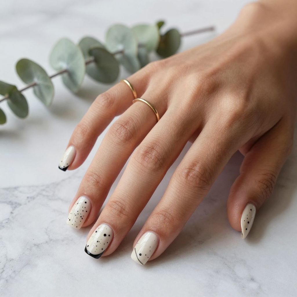 White and Black Speckled Marble