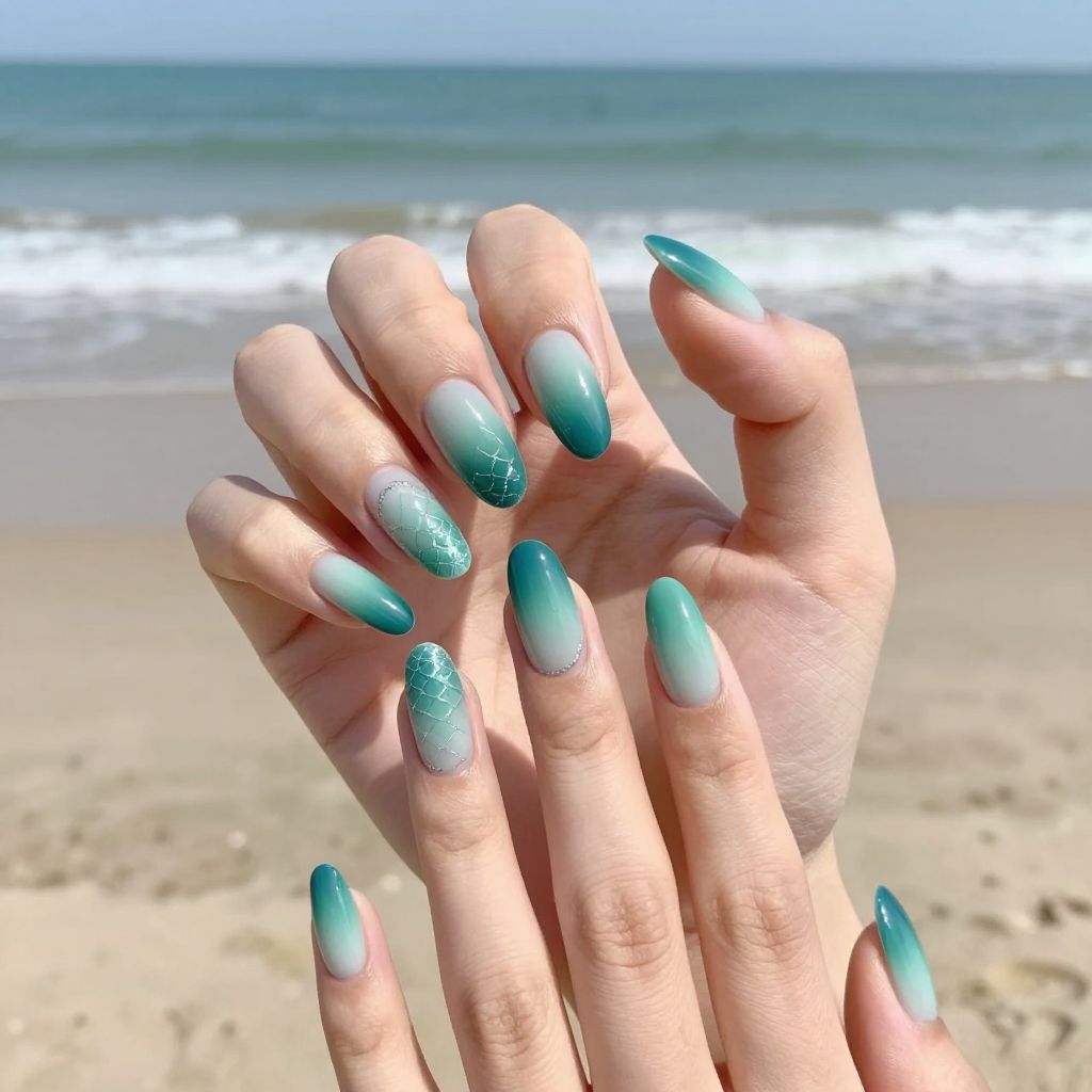 Mermaid Nail Designs nail idea 1